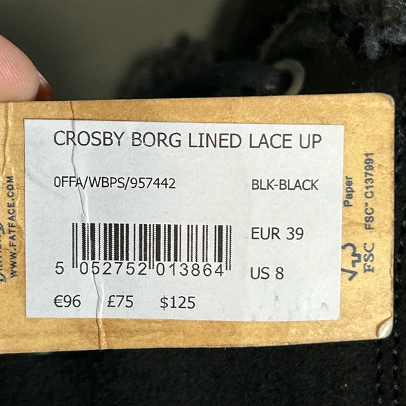 Women’s FatFace Ankle Lace up Boots size 8, NEW! - Picture 7 of 7